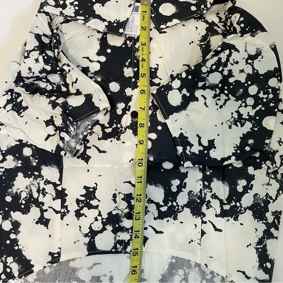 Top Paw Black Bleach Button Up Dress Shirt for Dogs Size XL - Picture 2 of 12